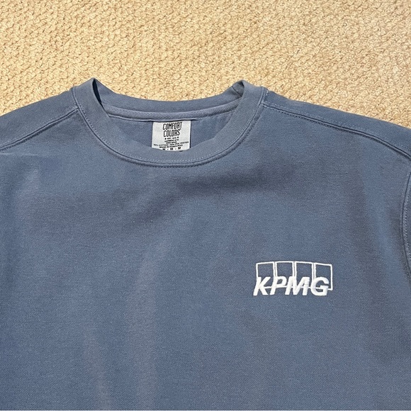 KPMG Women’s Blue Crewneck Sweatshirt - Picture 3 of 3